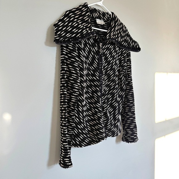 Joseph Ribkoff Black and White Jacket - Picture 1 of 12